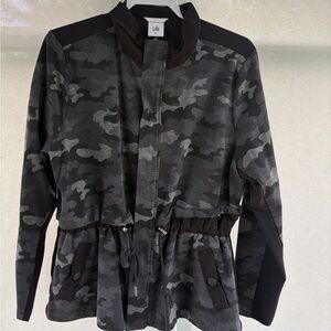 CAbi ATC Black and Gray Camouflage Jacket